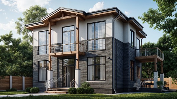 Дом из камня D-782